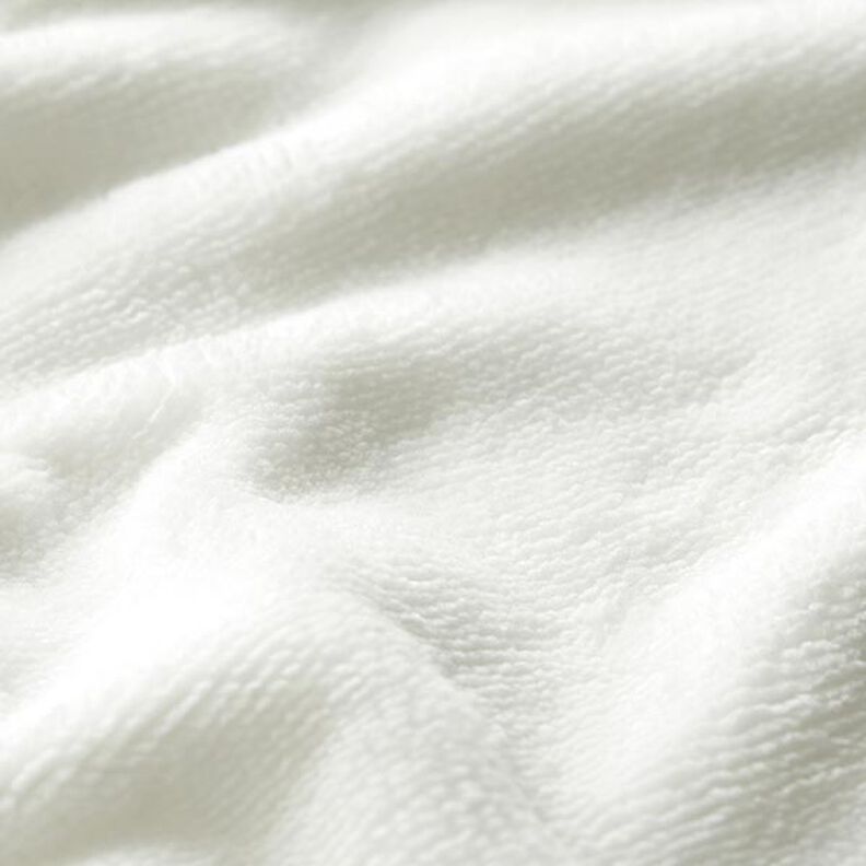 Kuschelfrottee Bambus Uni – wollweiss,  image number 2