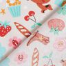 Baumwollpopeline buntes Gewusel– nebelgrau,  thumbnail number 4