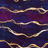 Baumwolljersey Dreamy Marble | Glitzerpüppi  – rotlila/altgold,  thumbnail number 1