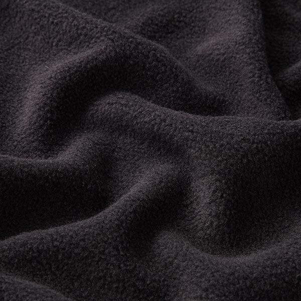 Antipilling Fleece – schwarz | Reststück 100cm