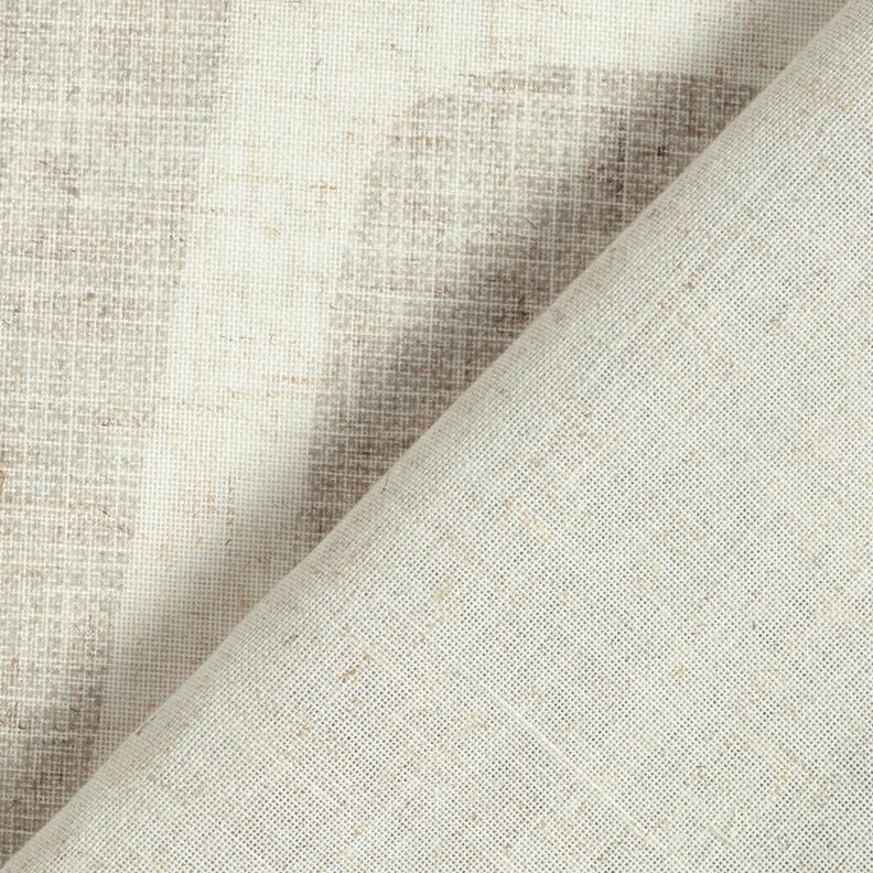 Gardinenstoff Leinen-Mix Formen – helltaupe/natur, image number 4