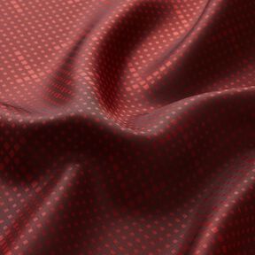 Futterstoff Jacquard unregelmäßige Kästchen – karminrot, 