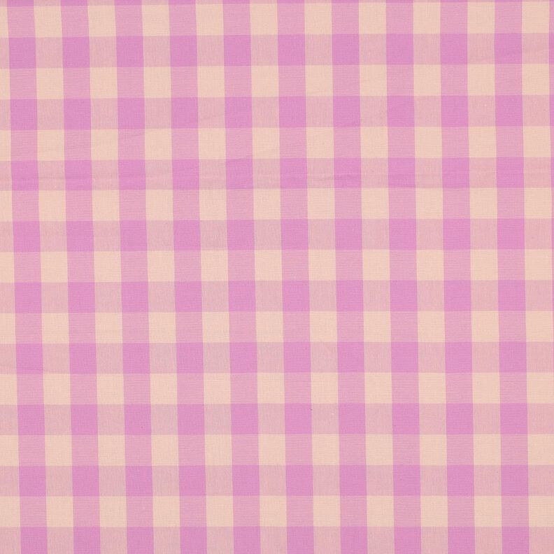 Baumwollpopeline Karo | Poppy Fabrics – hellrosa/pastellviolett,  image number 1