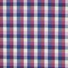 Baumwollstoff Karo bunt gewebt &ndash; rotlila,  thumbnail number 1