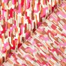Crêpe Gewebe Pinselstriche – pink/dunkelbeige,  thumbnail number 4