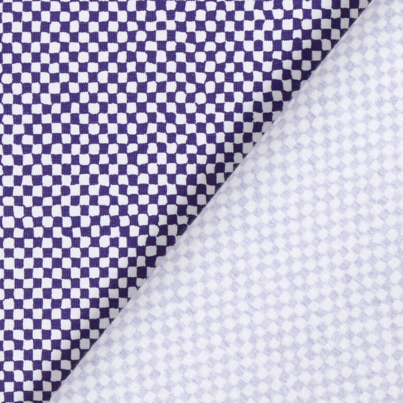 GOTS Baumwolljersey Mini-Karo | TCC x LOOKS by Wolfgang Joop – blaulila/weiss,  image number 6