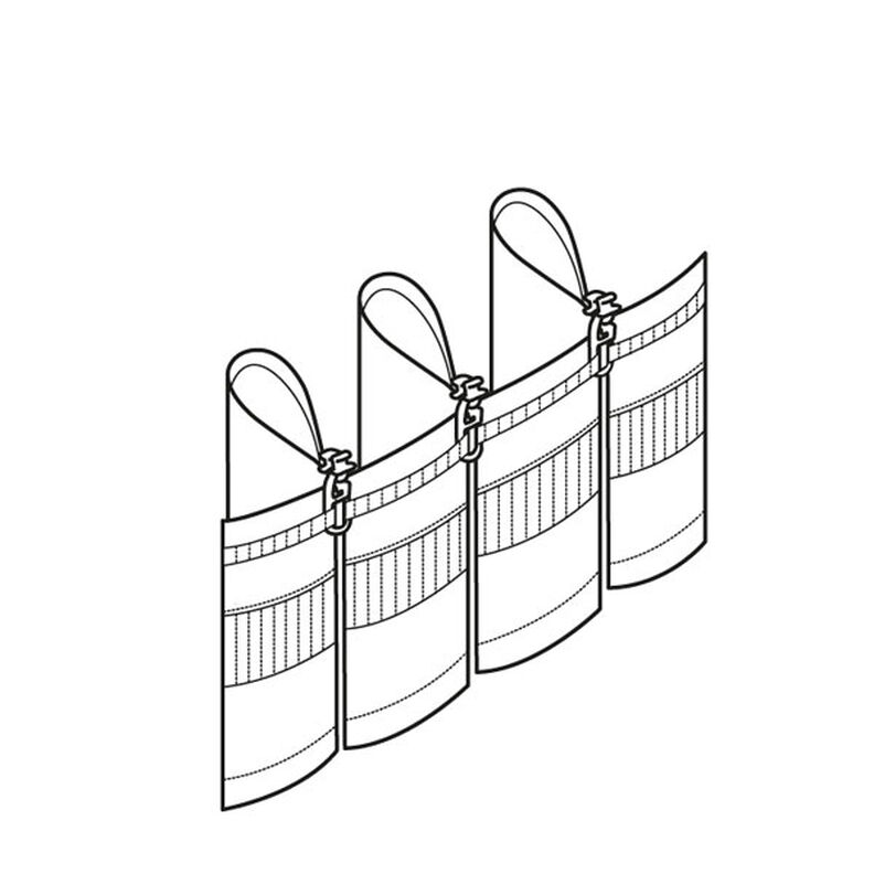Faltenband 1x, 90 mm – transparent | Gerster,  image number 6