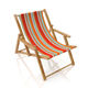 Outdoorstoff Canvas Streifen – orange/rot,  thumbnail number 9