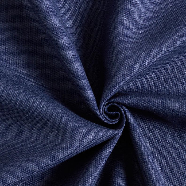 Reinleinen schwer Uni – marineblau,  image number 1