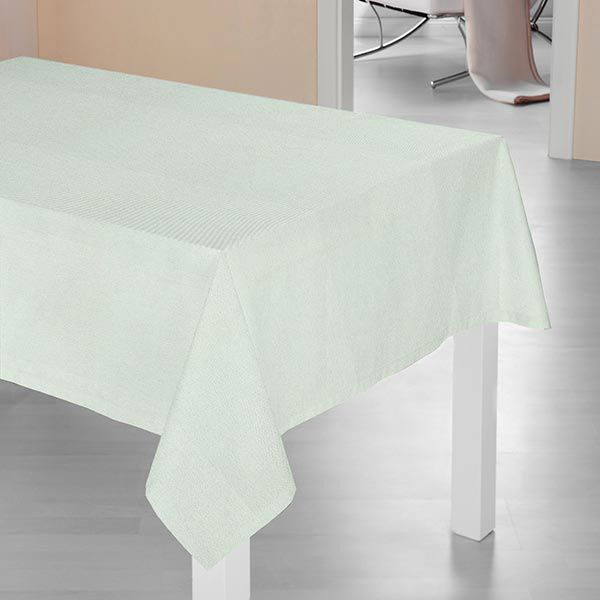 Dekostoff Halbpanama Lurex – mintgrün | Reststück 50cm