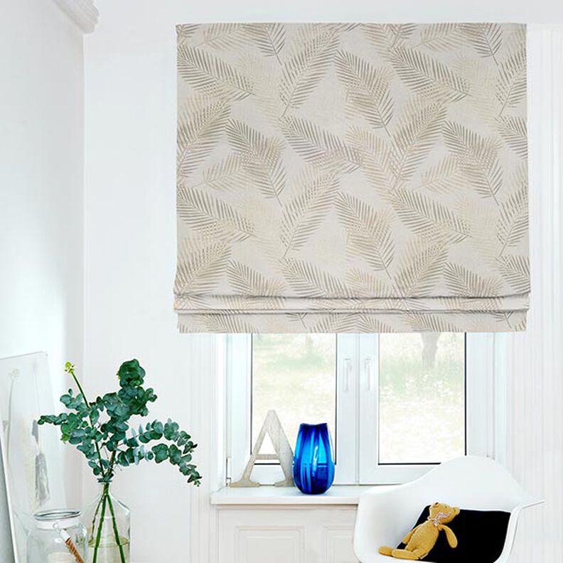 Verdunkelungsstoff Palmwedel Metallic – beige/gold,  image number 6