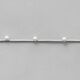 Kunstlederband mit Perlen [ 3 mm ] – grau,  thumbnail number 2