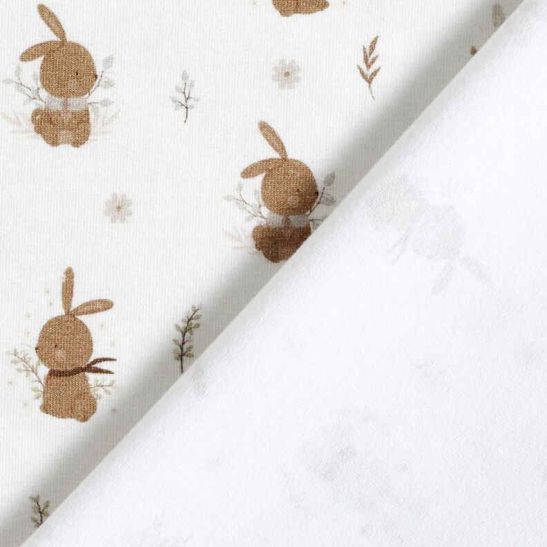 Baumwolljersey süße Häschen Digitaldruck – elfenbein,  image number 4