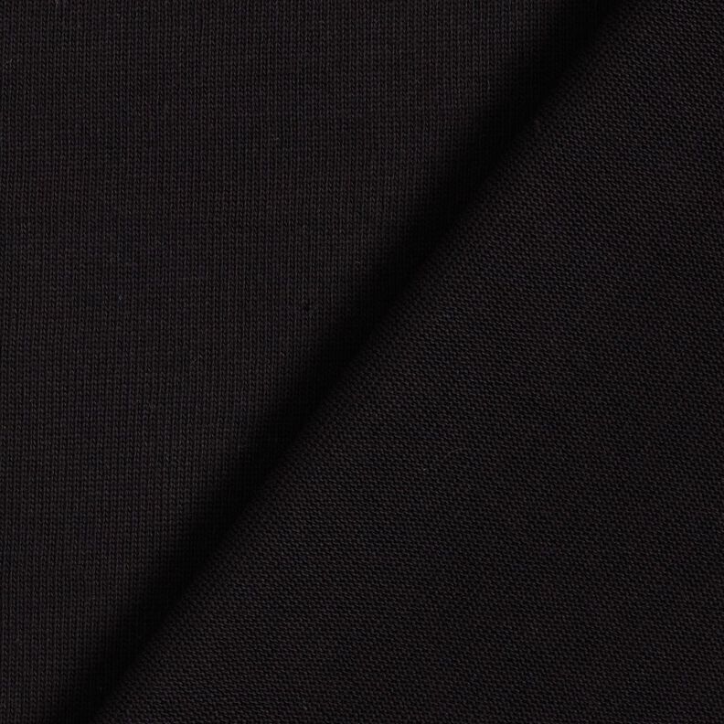 Baumwoll-Strickstoff – schwarz | Reststück 60cm,  image number 3
