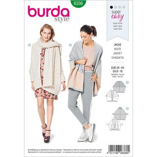 Jacke, Burda 6336 | 34 - 44, 