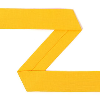 Jerseyband, gefalzt - gelb, 