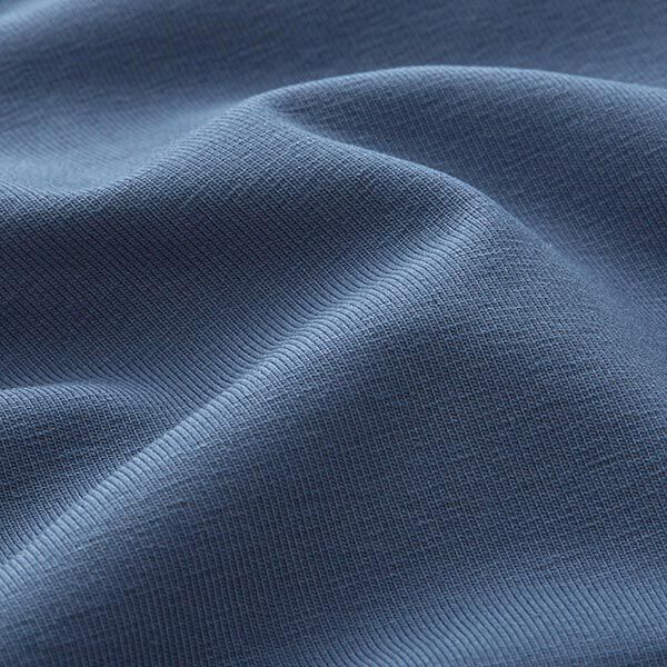 Baumwolljersey Medium Uni – jeansblau,  image number 4