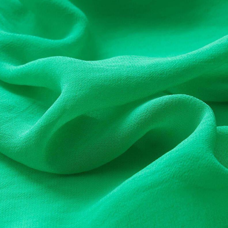 Crêpe Chiffon Uni – smaragdgrün,  image number 2