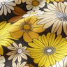 Baumwollstoff Cretonne große Retroblumen – schwarz/sonnengelb,  thumbnail number 2