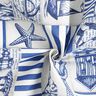 Beschichtete Baumwolle Maritim – stahlblau/natur,  thumbnail number 3