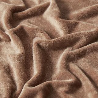 Stretchsamt Nicki – dunkelbeige, 