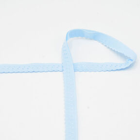 Elastisches Einfassband Spitze [20 mm] – hellblau, 