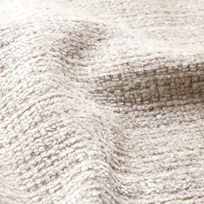 Polsterstoff Chenille Uni – mandel | Reststück 70cm, 