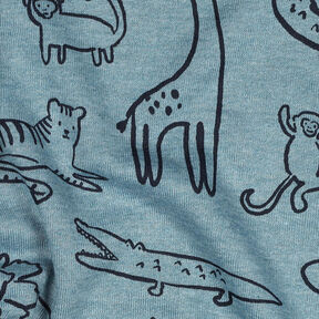 Sweatshirt Safaritiere | by Poppy – taubenblau/anthrazit, 
