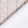 French Terry Sommersweat Zopfmuster Druck – hellbeige,  thumbnail number 4