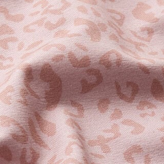 Baumwolljersey Leoprint – hellaltrosa, 
