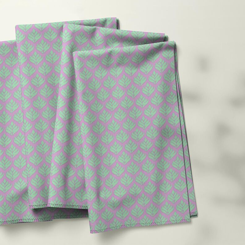 Beschichtete Baumwolle abstrakte Fächer – pastellviolett/mint, image number 5