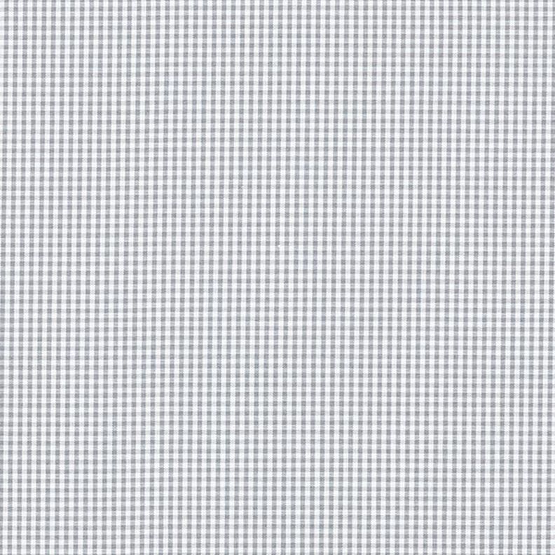 Baumwollstoff Vichy – weiss/grau,  image number 1
