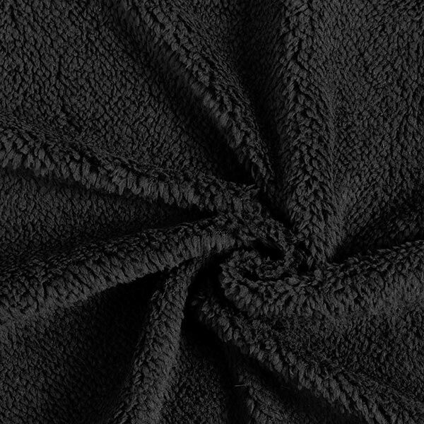 Kunstfell Kuschelteddystoff – schwarz,  image number 1