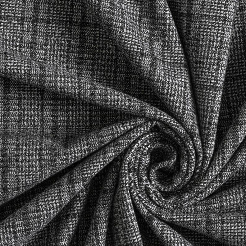 Mantelstrick Stretch Glencheck – hellgrau/anthrazit,  image number 3