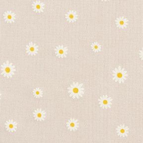Waffeljersey Margeriten – natur, 
