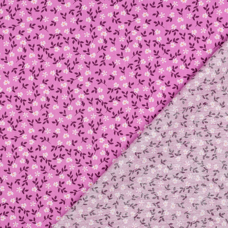 GOTS Baumwollpopeline Streublümchen | Poppy Fabrics – pink/weiss, image number 4