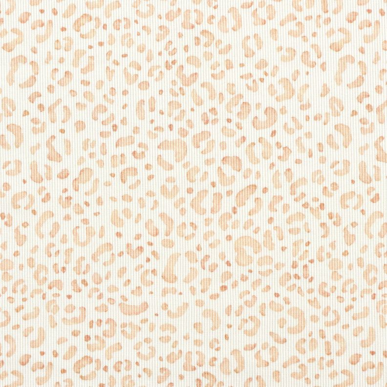 Rippenjersey zarter Leo Digitaldruck &ndash; weiss,  image number 1