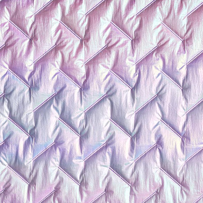 Steppstoff Diagonal-Muster, irisierend – pastellflieder,  image number 1