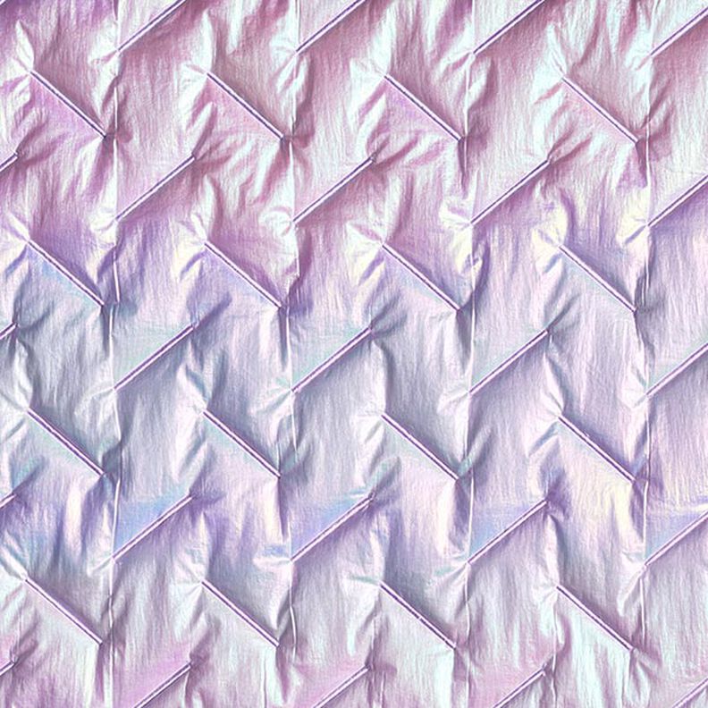 Steppstoff Diagonal-Muster, irisierend – pastellflieder, image number 1