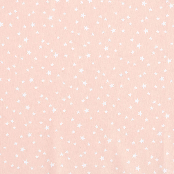 Baumwollpopeline unregelmäßige Sterne – rosa,  image number 1