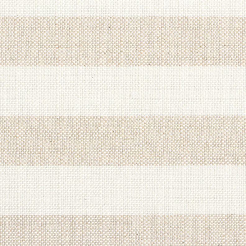 Dekostoff Panama Blockstreifen &ndash; hellbeige/natur,  image number 1