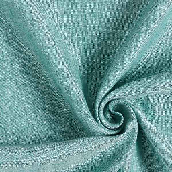 Reinleinen Melange – aquablau | Reststück 100cm