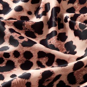 Badeanzugstoff Leoprint – kupfer/schwarz, 