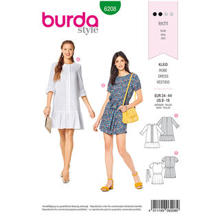 Kleid | Burda 6208 | 34-44, 
