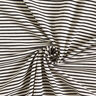 Baumwolljersey schmale Streifen – creme/schwarz,  thumbnail number 3