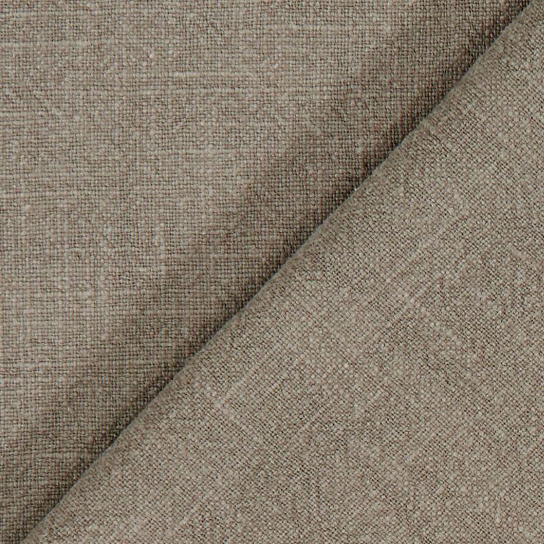 Leinenstoff Ramie-Mix stonewashed, schwere Qualität – dunkeltaupe, image number 3