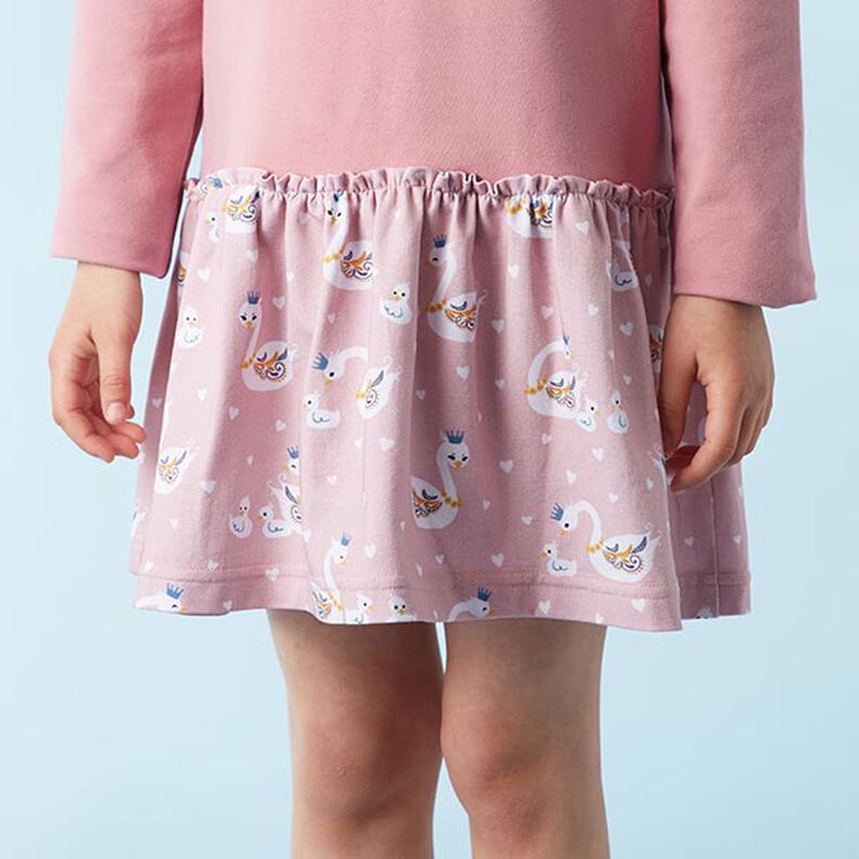 Leichter French Terry Uni – dunkelaltrosa,  image number 7