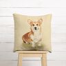 Dekopanel Gobelin kleiner Corgi &ndash; hellbeige/karamell,  thumbnail number 5