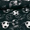 Baumwolljersey Fußball Goals | Glitzerpüppi – schwarz/grau,  thumbnail number 2