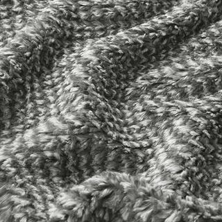 Kunstfell Grobstrick-Optik – grau, 